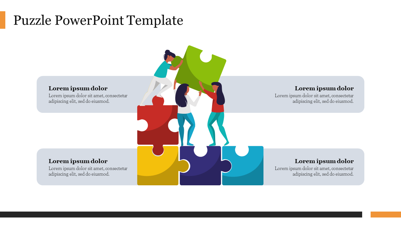 Free - Free Puzzle PowerPoint Template Presentation & Google Slides